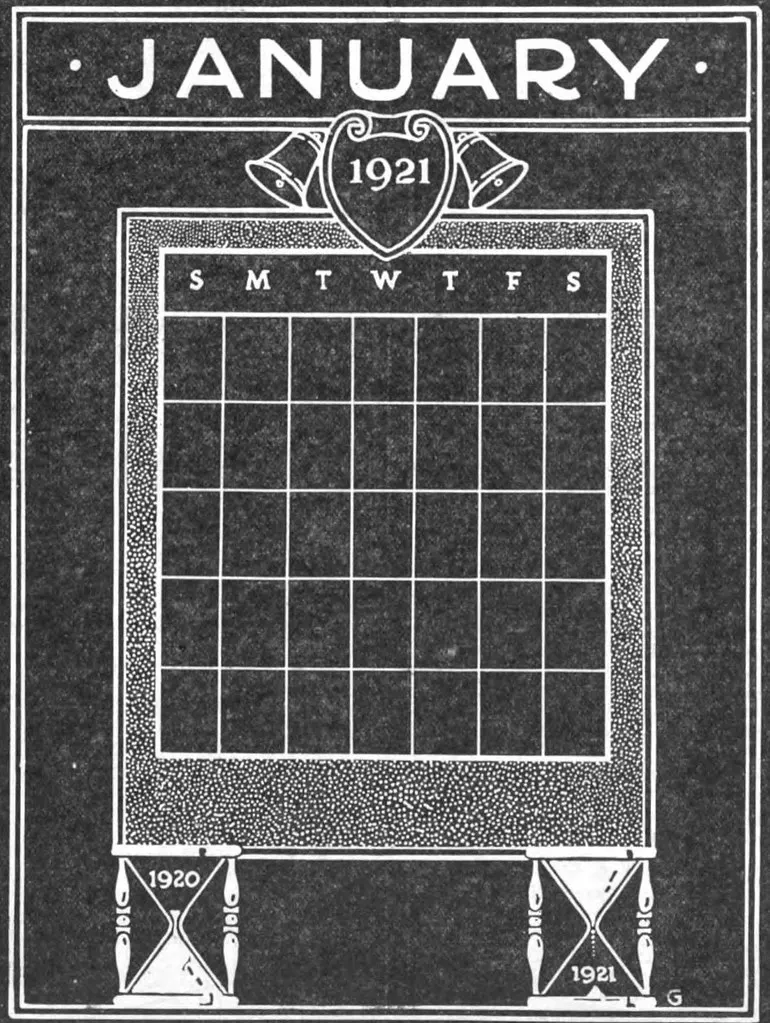 Calendario que representa una planificación de hábitos